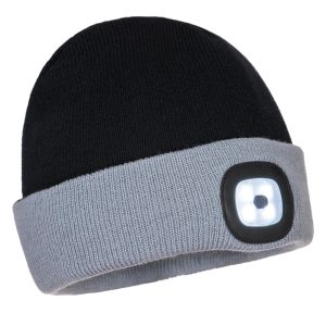 Portwest B034 – Two Tone LED Rechargeable Beanie