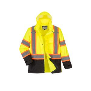 Portwest US361 – Hi-Vis Contrast Rain Traffic Jacket