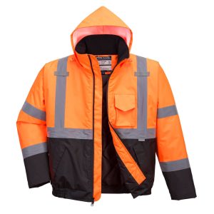 Portwest US363 – Hi-Vis Contrast Winter Bomber Jacket