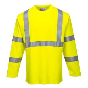 Portwest FR96 – Modaflame Knit Hi-Vis FR Long Sleeve T-Shirt