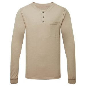 Portwest IFP660 – Frontline 6.9oz Henley Long Sleeve T-Shirt