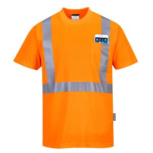 Portwest S190 – Hi-Vis Pocket T-Shirt S/S