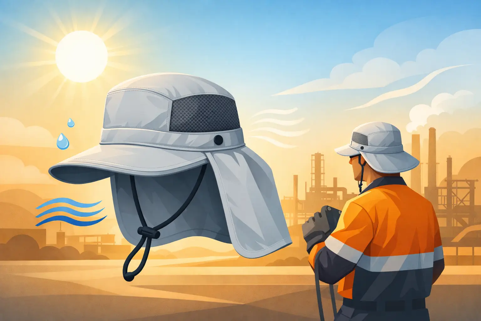 Portwest CV24 Cooling Rangers Hat for Hot Work