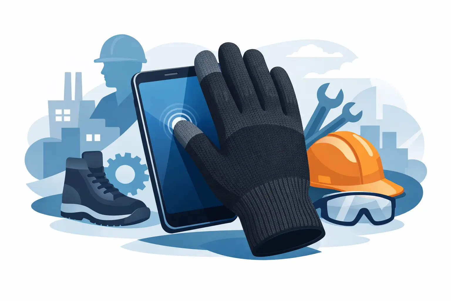 Portwest GL16 Touchscreen Knit Glove for Work